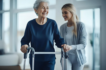 Home-based elderly care and daily mobility